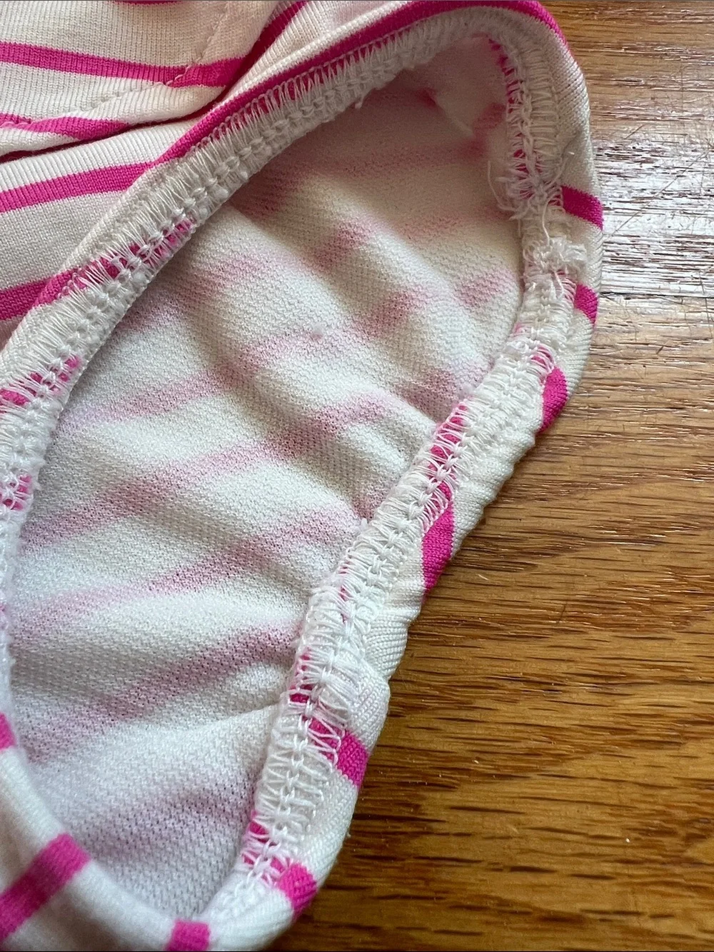 Florence Eiseman Pink Stripe Peplum Swimsuit with Strawberry Girls 12 Months